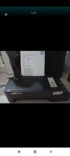 Epson L120 infuss pabrikan. Tinggal pakai.Hasil bagus. Bisa COD.