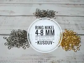 Ring Kecil Bulat/Ring Nikel/Ring Gold/Ring Silver/Ring O