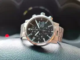 Ori 2000s Fortis Chronograph Spacematic flieger Black Matte Dial omega