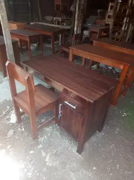 Meja kantor meja guru meja kerja ukuran standard 100x50x70