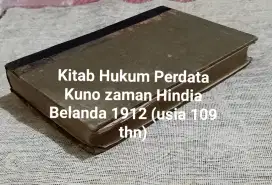 Kitab Hukum Kolonial Belanda Cetakan thn. 1912