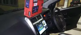 Pemasangan head unit android orca di  Toyota agya