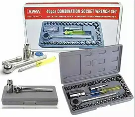 Kunci Sok Shock Soket 40pcs, Set toolbox AIWA