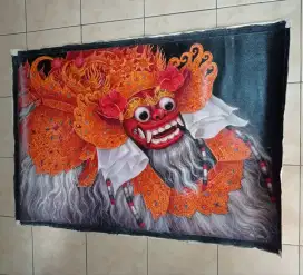 Lukisan Antik Barong. Bgs Utk Pajangan.