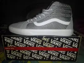 Jual Sepatu Vans SK-8 Hi Pro Skateboard White Brown Ori 1,4 Jt, nego