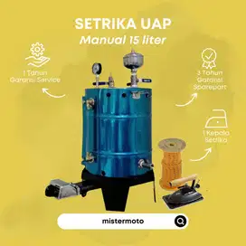 Setrika Uap Laundry dan Konveksi MISTERMOTO 15ltr 1 Setrika