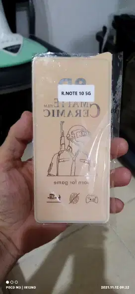 TG Ceramic Matte Redmi Note 10 5G, Poco m3 pro 5g , Redmi Note 11, New