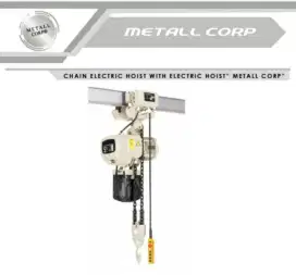 Kantrol Listrik / Electric Chain Hoist With Trolley METALL CORP 2 Ton