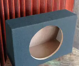 Box Audio kotak hitam untuk subwoofer ukuran yg 12 in, baru, bahan MDF