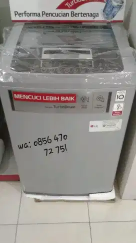 Mesin Cuci LG 7 Kg 200w Smart Inverter Top Loading