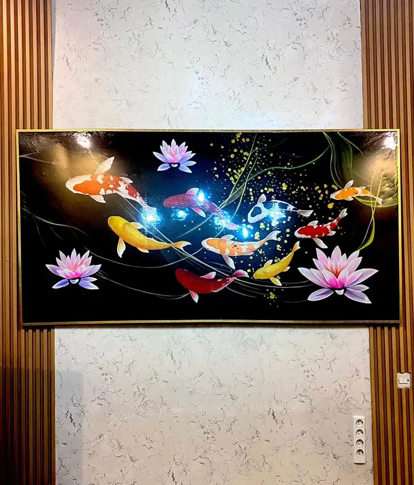 Dijual lukisan ikan koi new