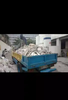 Jasa buang puing sampah peroyek dan pengurukan