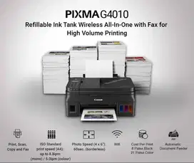 Printer Canon G4010 All in One, bisa scan F4  Garansi Gratis Ongkir