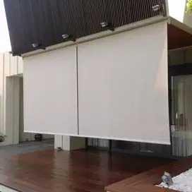 Tirai Gulung Outdoor - Tirai Modern Untuk Di Luar - Krei Minimalis