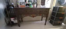 Meja rias jati dan kaca rias jati antik