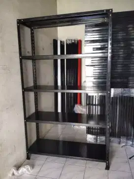 rak besi kondisi baru stok banyak