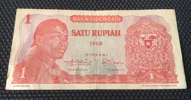 Uang Kertas BI Satu Rupiah Thn 1968