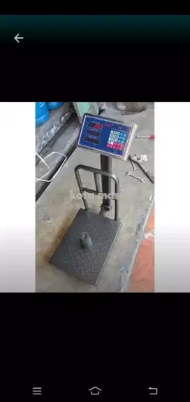 Timbangan 2layar 120kg morizt digital lantai