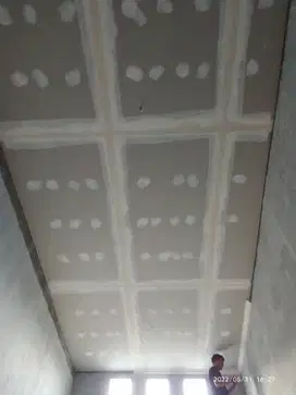 Desain plafon gypsum dan PVC