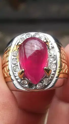 Jual Batu Cincin Natural Red Ruby Crystal Bagus sekali