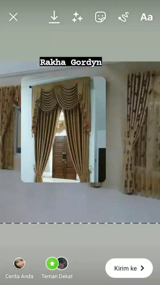Tirai rumah hordeng