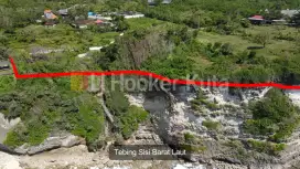 Tanah tebing Pinggir Pantai Uluwatu Kompleks Villa dan Hotel