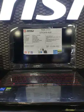 MSI THIN GF63 GTX1650 4 GB