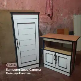 lemari tv dan lemari pakaian