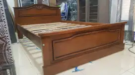 Dipan kayu jati asli 160 x 200 minimalis finishing semprot divan kasur