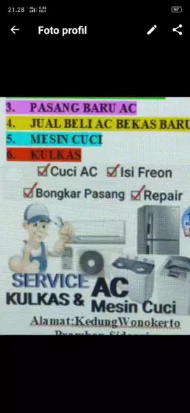 Jasa servis ac ruangan