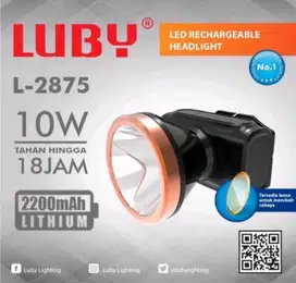 Senter kepala merk LUBY 10 Watt