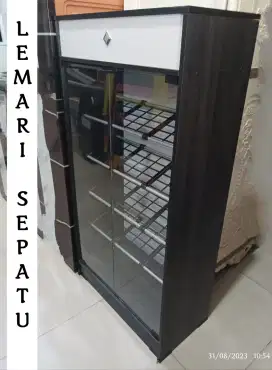 Lemari Rak MDF Sepatu Sandal 12 & 16 Slot