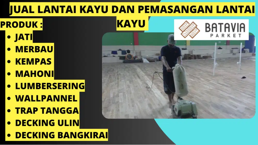 jual flooring  kempas jakarta