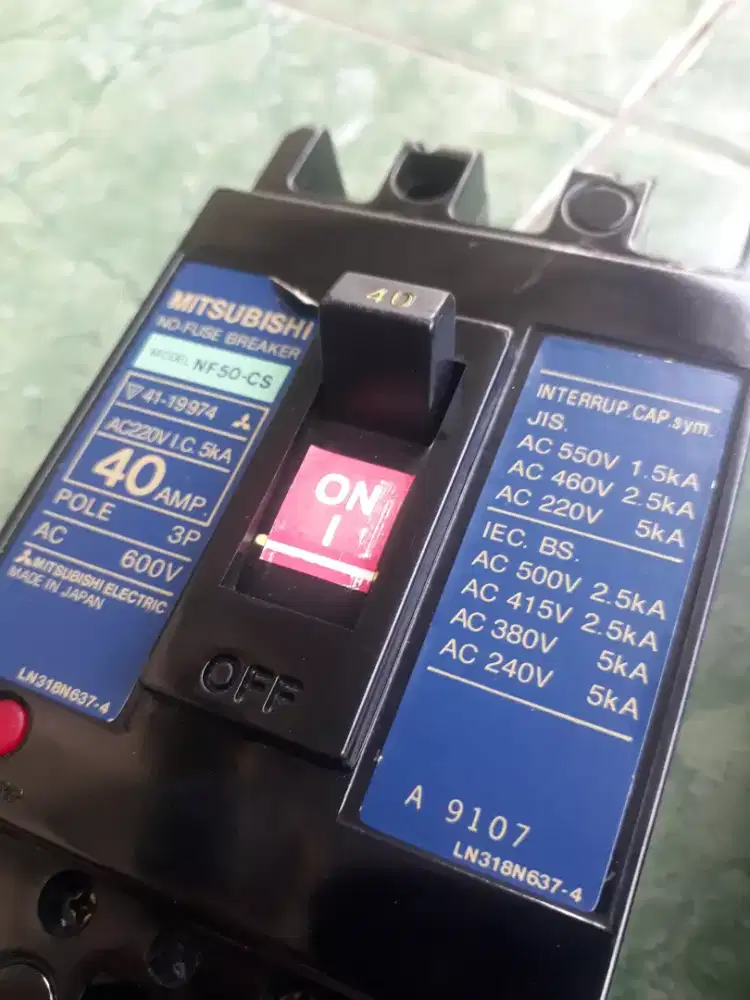Mccb breaker Nfb 40 mitsubishi