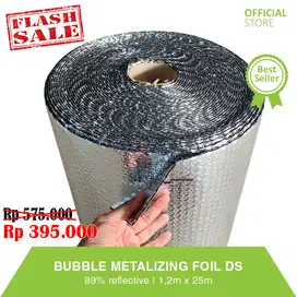 Insulasi Peredam Panas Atap - Aluminium Bubble Foil Double Side