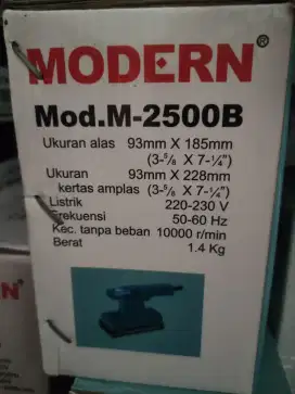 Mesin amplas modern m2500b m 2500b