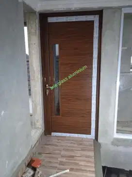 KUSEN  PINTU Aluminium SERAT KAYU