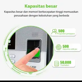 Paket mesin fingerprint sidik jari LX 50 + Pemasangan Unit