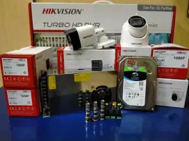 Paket Cctv 4 Kamera Full HD 1080p Hikvision Bisa Live Tv Dan Hp