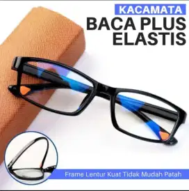 Kacamata Baca + ( Gagang elastis lentur ).