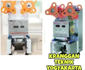 (KRANGGAN TEKNIK)cup sealer full otomatis cup sealer full automatic