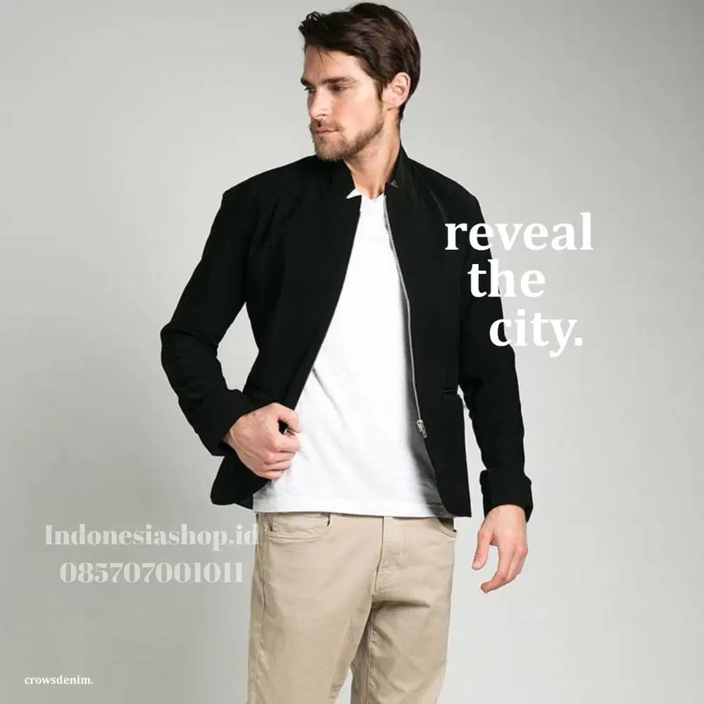 Jasket Black Simply LMH Korean Style – SK28