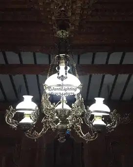 Lampu Gantung Hias Joglo Lawasan