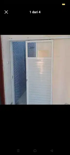Jual kusen pintu satu dan pintu dua dari bahan aluminium dan kayu