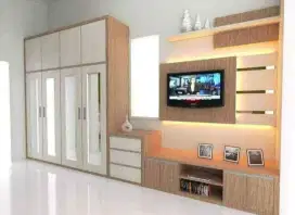 Kitchen set meja tv minibar resepsionis lemari baju rak buku