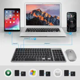 Seenda K635 Wireless 2.4G & Bluetooth 5.0 Keyboard Rechargeable