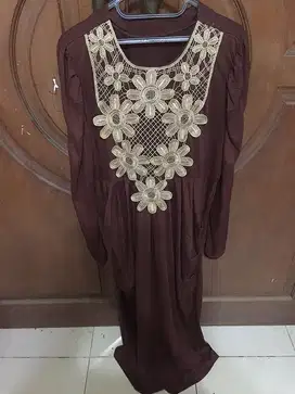 Preloved Gamis Cantik Bunga2. Nominus. Like New. Mulus. Warna Terang