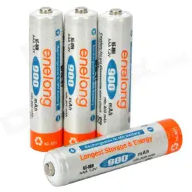 ECER Enelong Battery Baterai Charge AAA Rechargeable Ni-Mh 900mAh