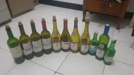 Botol wine  bekas