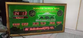 Jam digital jadwal sholat masjid 110cmx 60cm